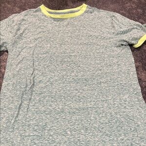 Crewcuts Green Heather Tee with Yellow Accents